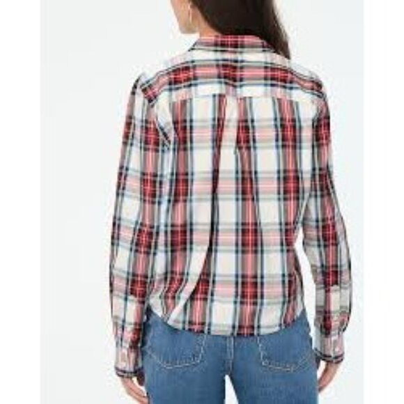 J‎ Crew Womens M Modern Tartan Plaid Button Down Shirt - Picture 2 of 12